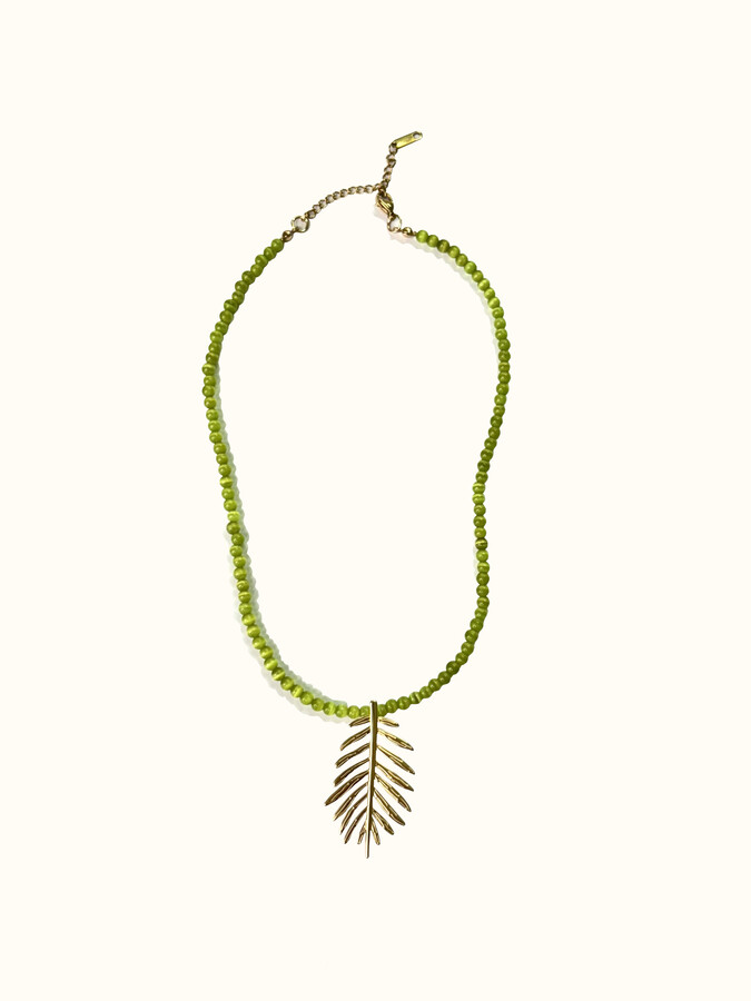 gargantilla VERDE PIEDRA JADE